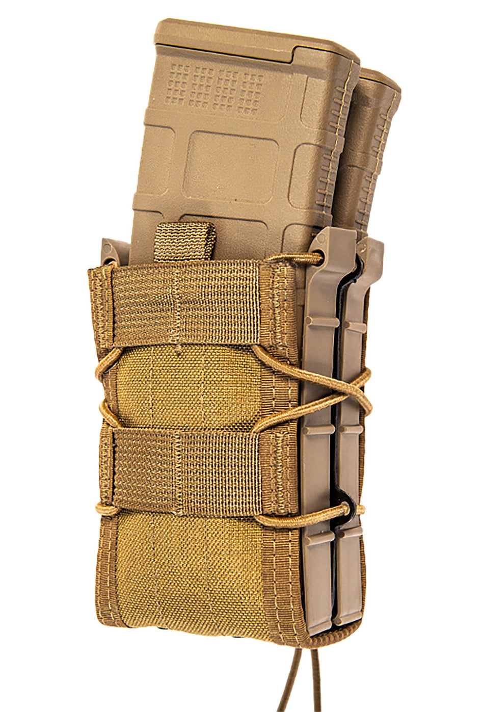 High Speed Gear 132R10CB TACO X2R Coyote Brown Nylon MOLLE Double Rifle Mag Pouch