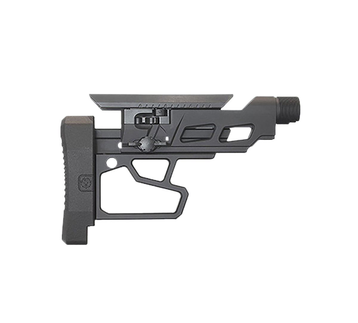 Ruger 90773 Precision Rifle Buttstock Assembly Black with Cheek Rest and LOP Adjustment