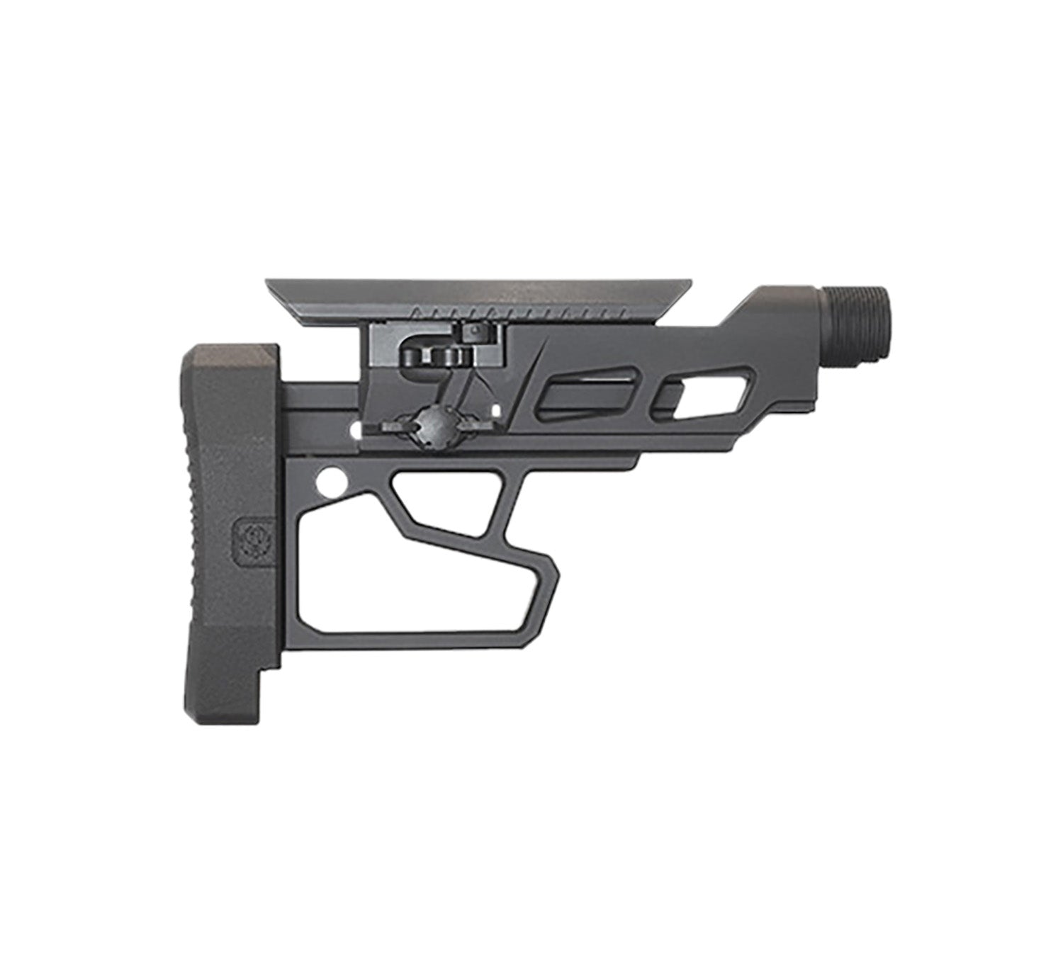 Ruger 90773 Precision Rifle Buttstock Assembly Black with Cheek Rest and LOP Adjustment