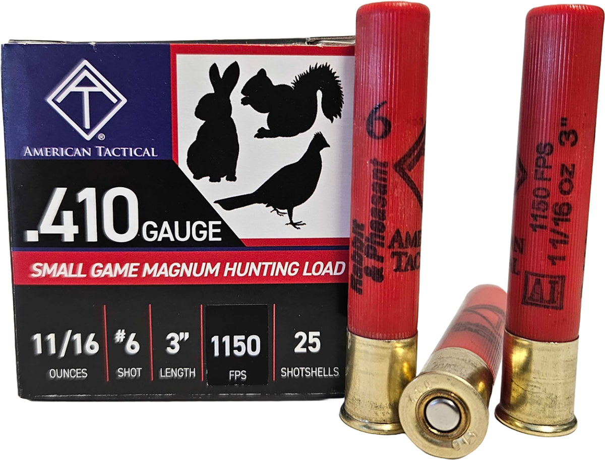 ATI .410 Bore Shotgun Shells Small Game Magnum #6 11/16 oz 3 in