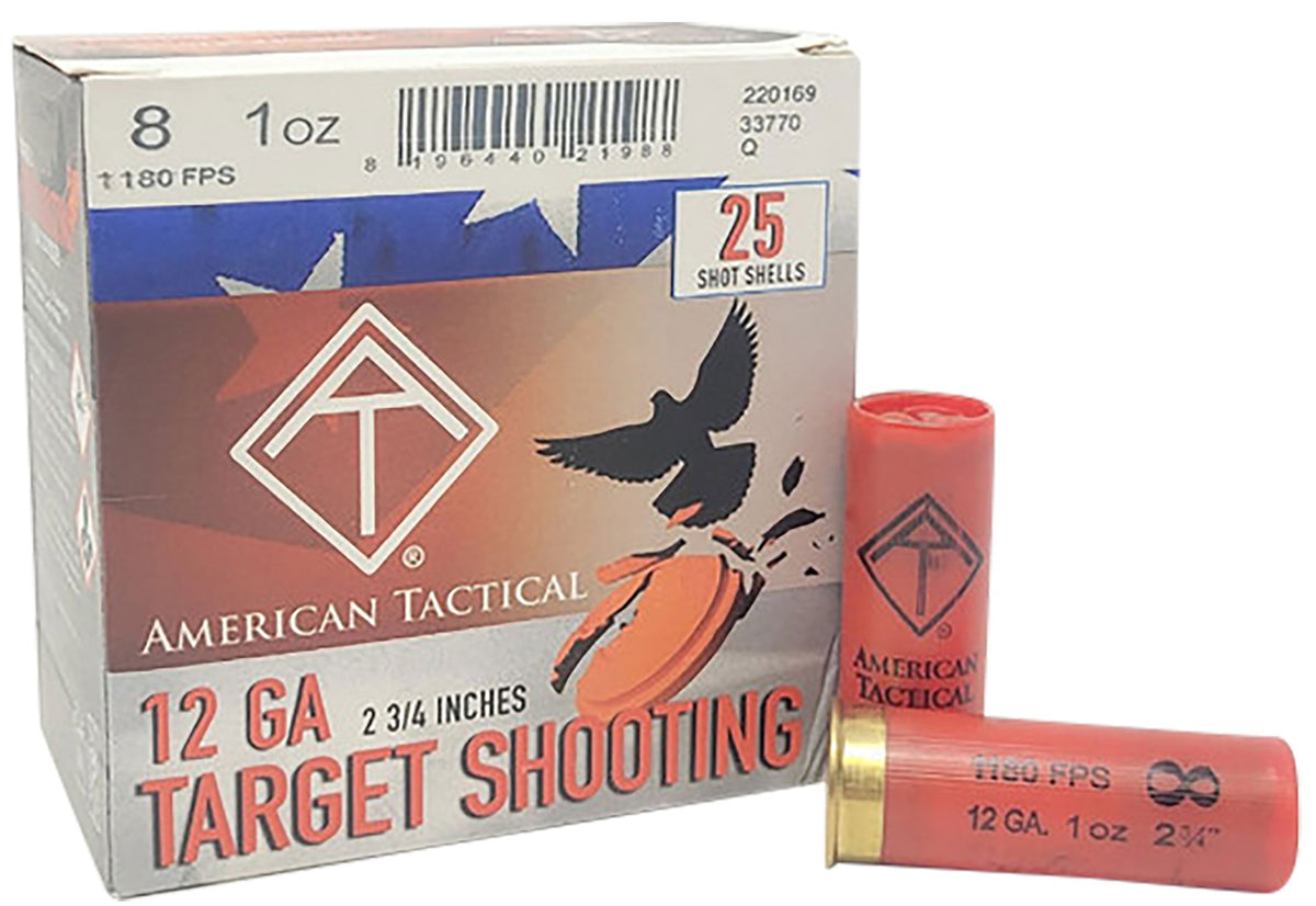 ATI 12 Gauge Shotgun Shells Target Load #8 1 oz 2.75 in
