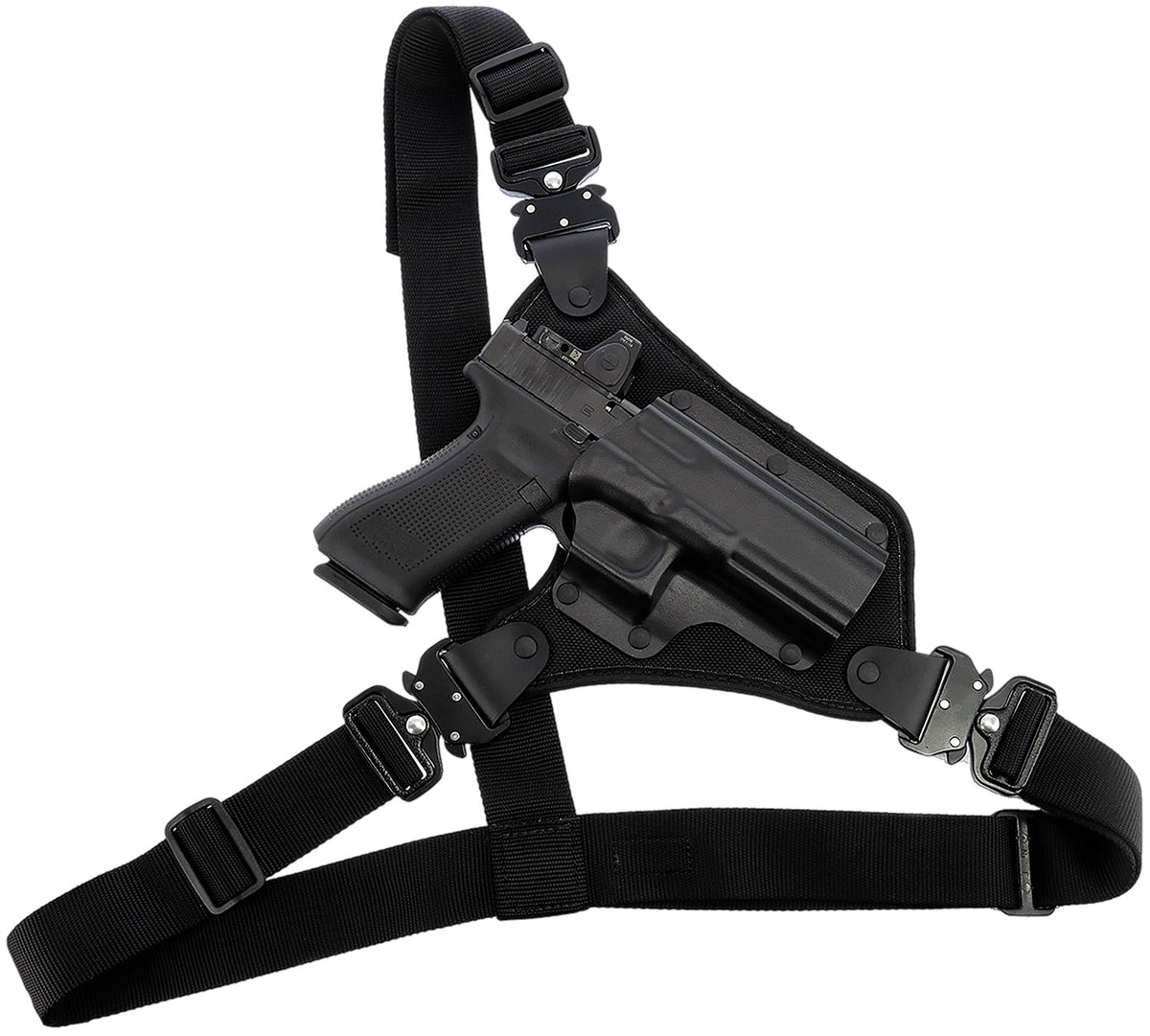 Galco HR166B High Ready Chest Holster Black Fits Ruger .357 Blackhawk 5.5" Barrel Right Hand