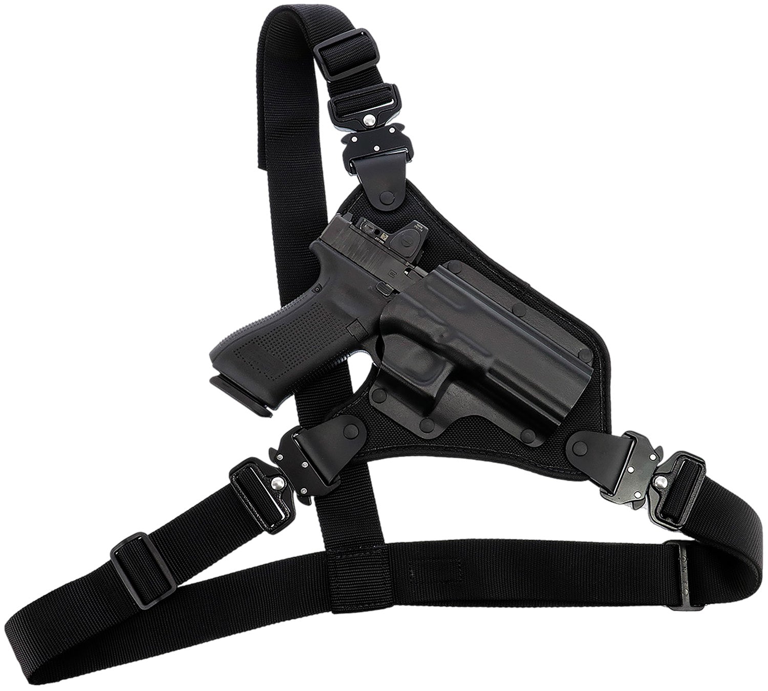 Galco HR166B High Ready Chest Holster Black Fits Ruger .357 Blackhawk 5.5" Barrel Right Hand