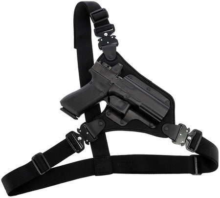 Galco HR166B High Ready Chest Holster Black Fits Ruger .357 Blackhawk 5.5" Barrel Right Hand
