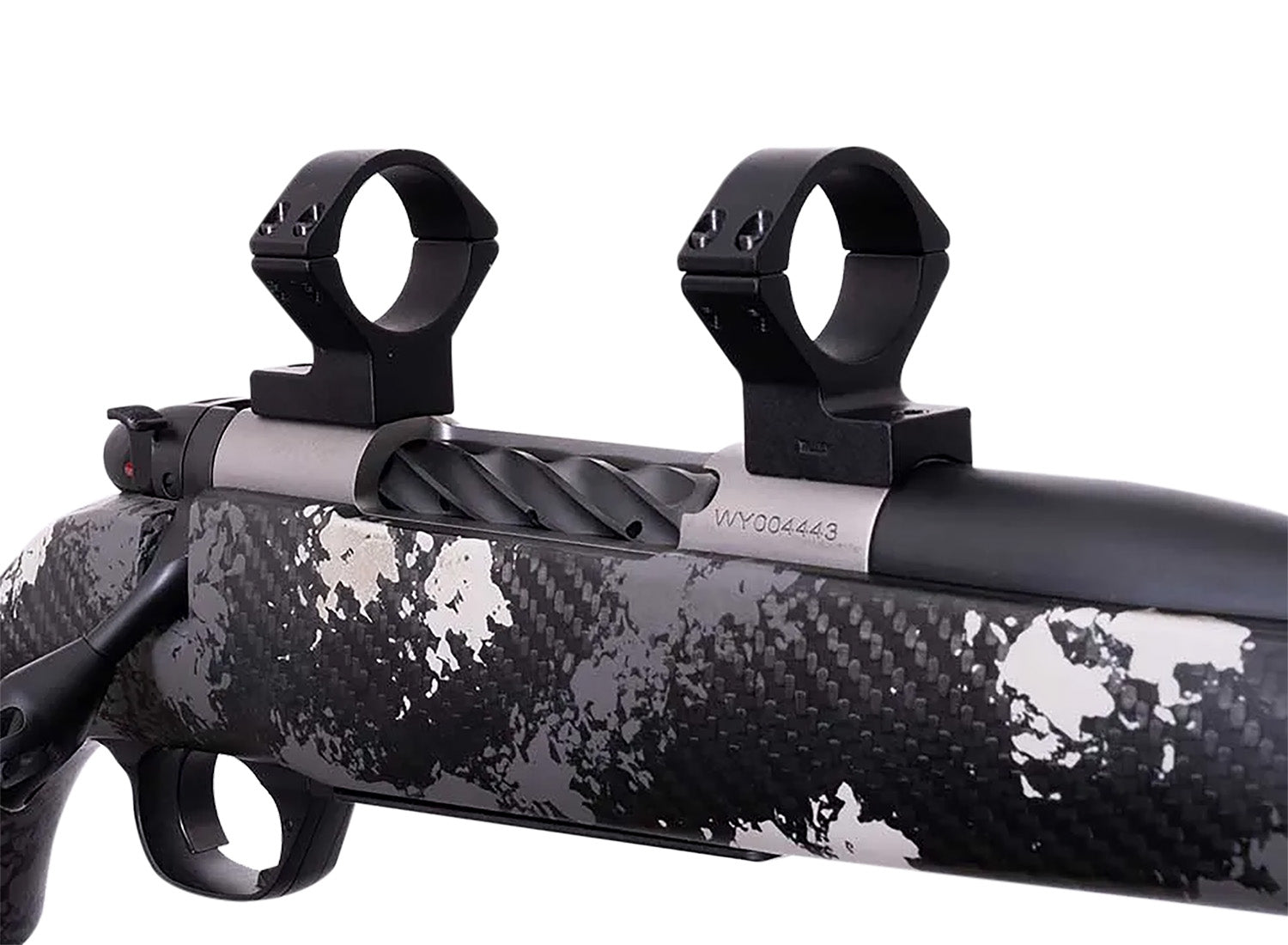Weatherby TRBVLAS3 Matte Black Alloy 30mm Tube Scope Ring Combo for Mark V Standard 6-Lug Action
