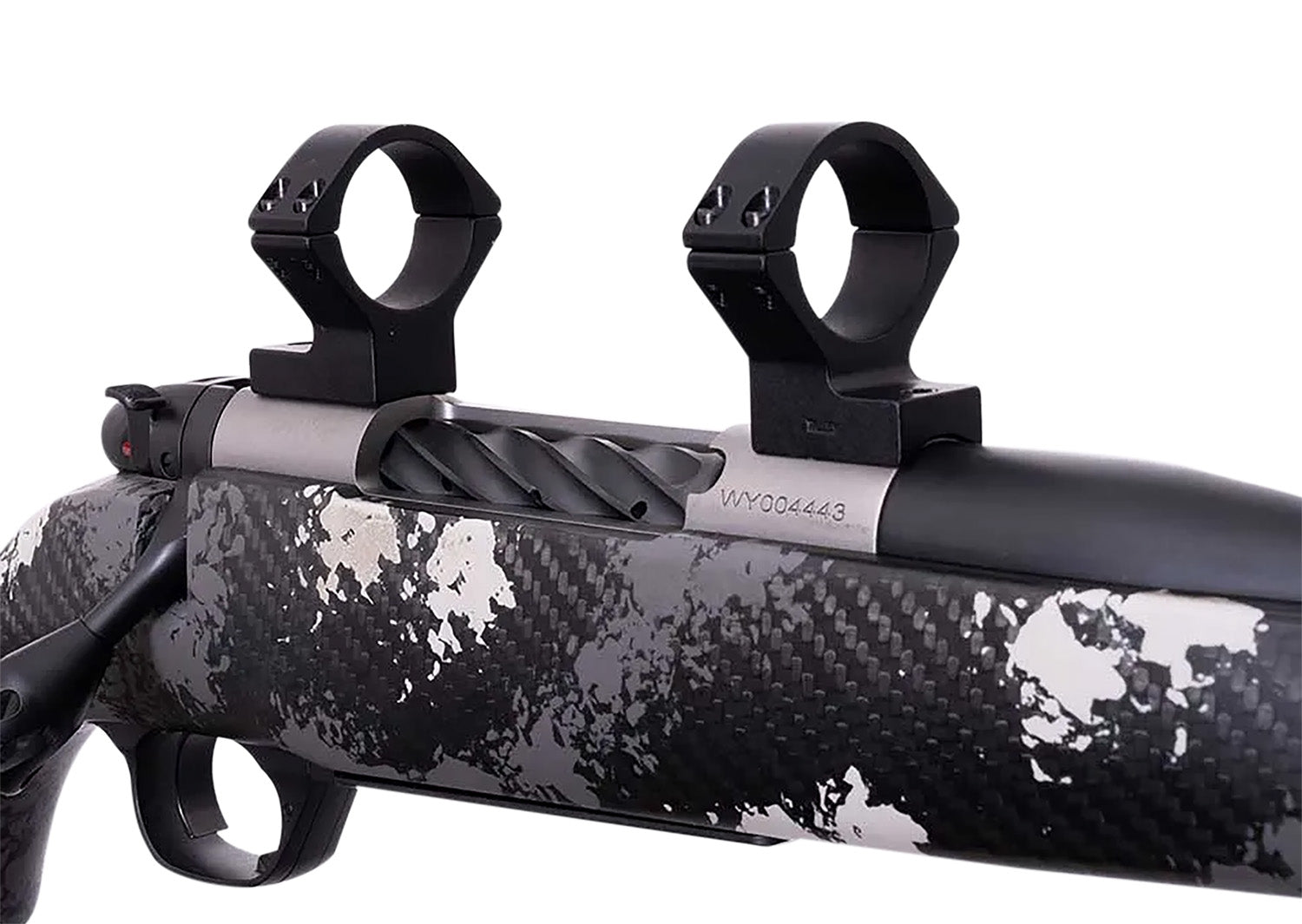 Weatherby W940705 Matte Black Alloy 1-Inch Tube Scope Ring Combo for Mark V Magnum 9-Lug Action
