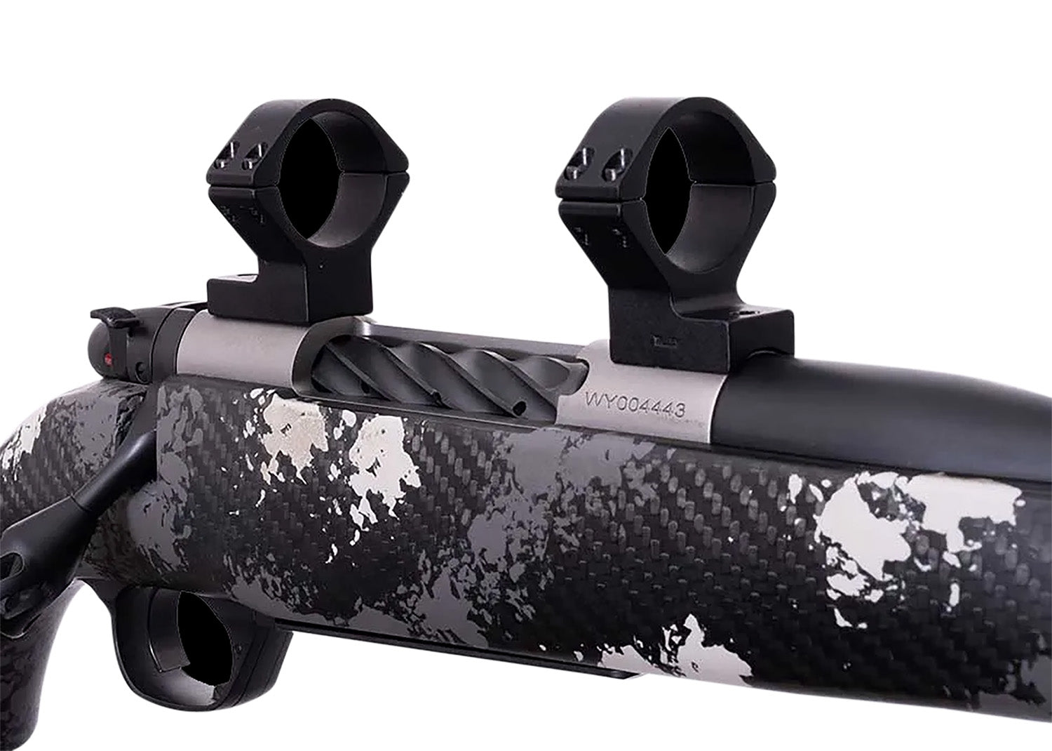 Weatherby W740705 Matte Black Alloy 30mm Tube Scope Ring Combo for Mark V Magnum 9-Lug Action