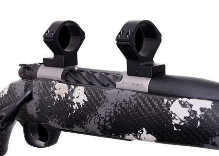 Weatherby W740705 Matte Black Alloy 30mm Tube Scope Ring Combo for Mark V Magnum 9-Lug Action