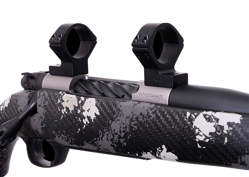 Weatherby W740705 Matte Black Alloy 30mm Tube Scope Ring Combo for Mark V Magnum 9-Lug Action