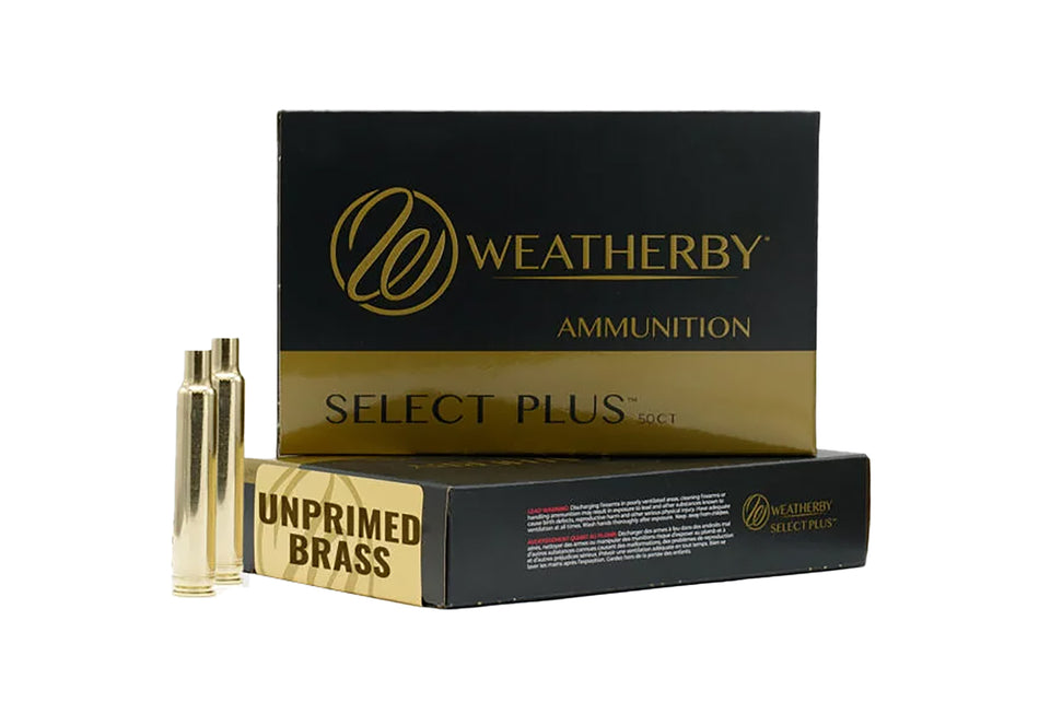 Weatherby Select Plus 30-378 Wthby Mag Unprimed Rifle Brass Cases 50-Count