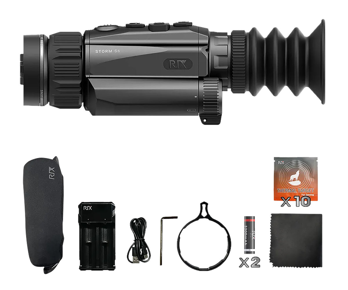 Rix Optics RIXSTORMS6 Storm S6 Thermal Scope Black 3.5x35mm 640x480 12 Micron 50 Hz