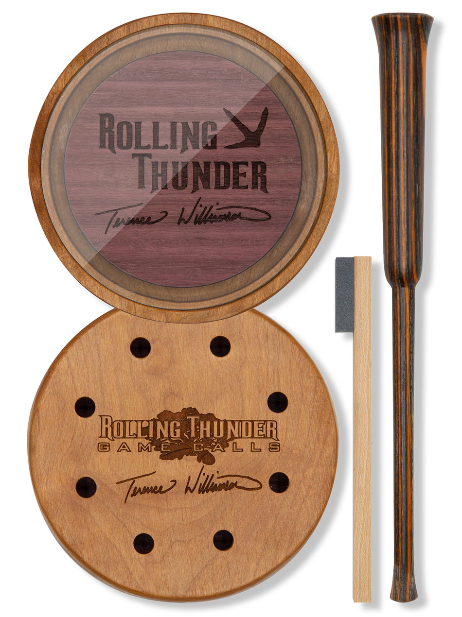 Rolling Thunder Game Call TCP-TW1 Turkey Pot Call and Striker Set by Terence Williamson