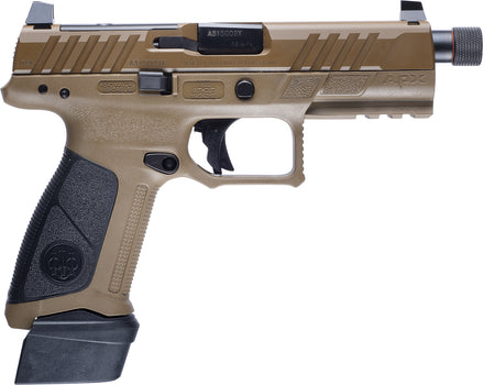 Beretta APX-A1 Tactical 9mm Striker Pistol, 4.8" Barrel, 21-Round, FDE