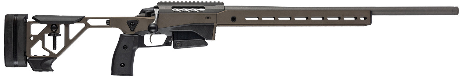 Tikka JRTXATM31624 T3x Ace Target 308 Win 10+1 24" Threaded Barrel, Bronze Cerakote Picatinny Rail Receiver, M-LOK Handguard, Adjustable Black Stock, Black Polymer Grip