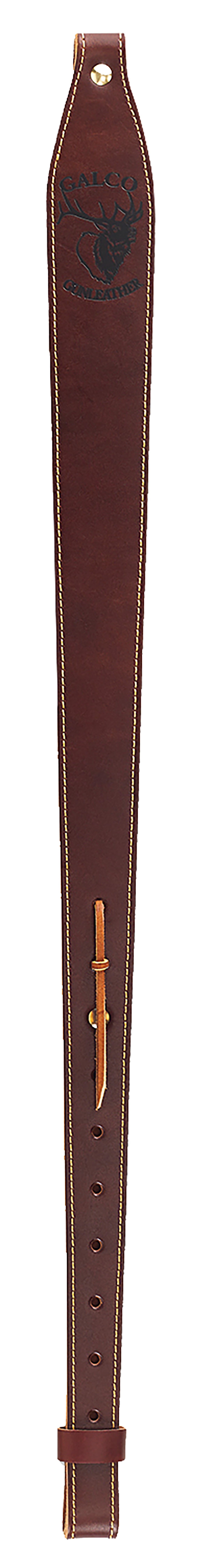 Galco RS9C Cordovan Brown Tapered Leather Rifle Shotgun Sling Adjustable 29-42 Inch