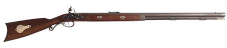 Traditions Mountain Flintlock Muzzleloader Rifle - 50 Cal, 32" Blued CKote Barrel, Wood Stock