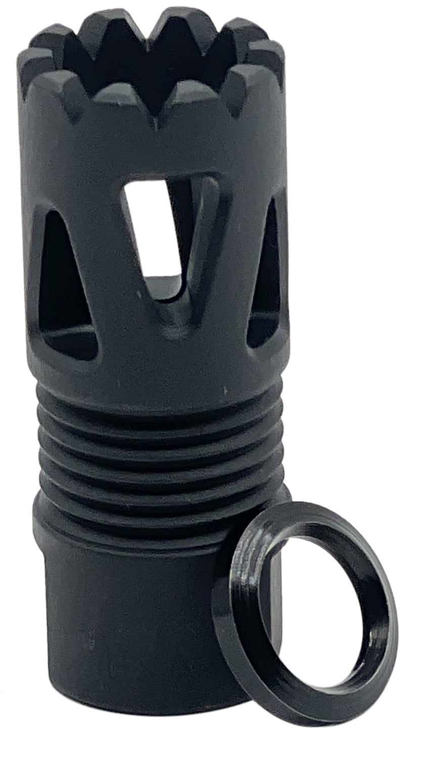 LBE Unlimited Tri-Ports Flash Hider 1/2"x28 Threads 223 Rem/5.56 NATO Black