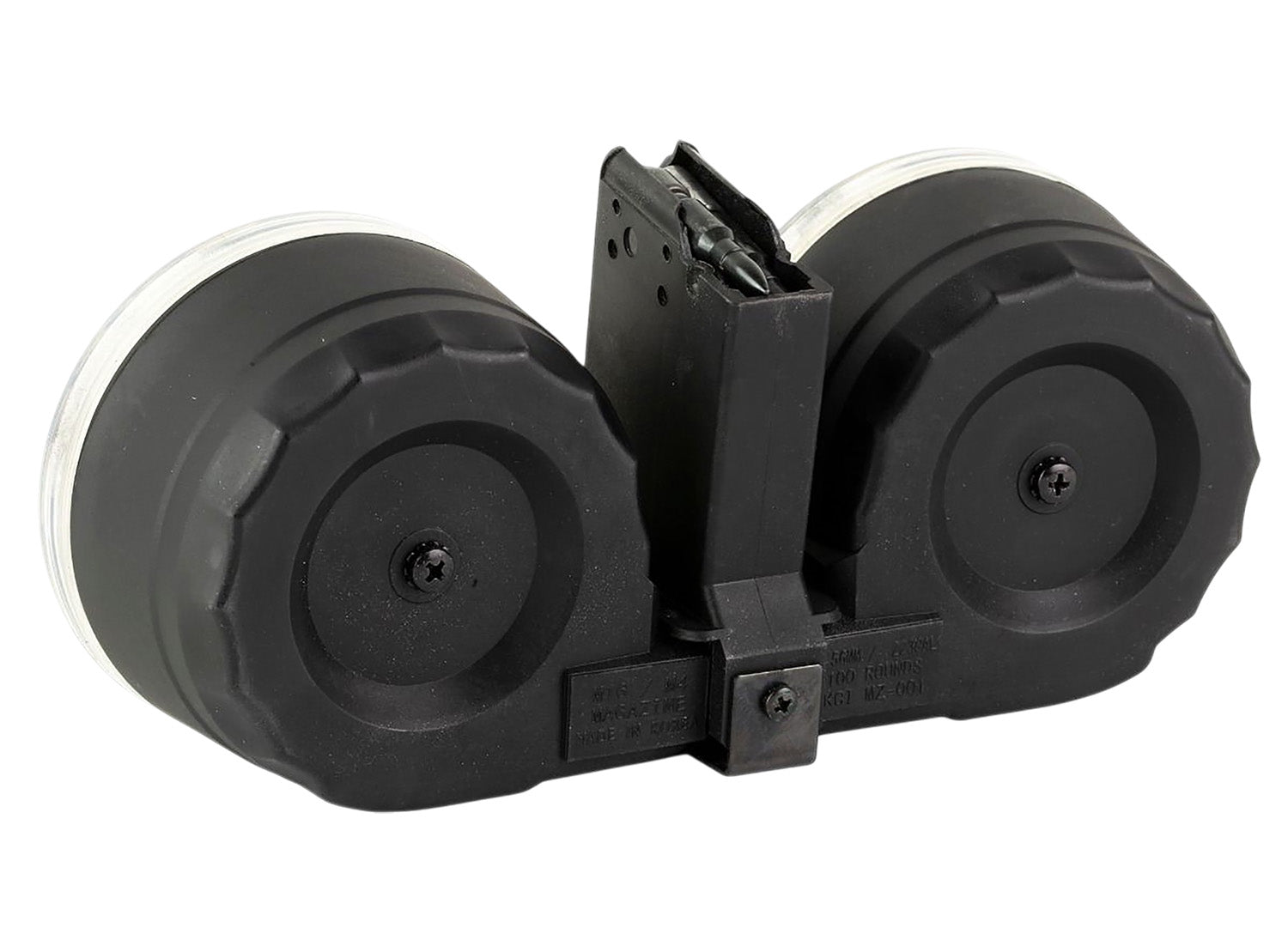 KCI USA KCIMZ067 5.56/223 100rd Drum Rifle Magazine Black