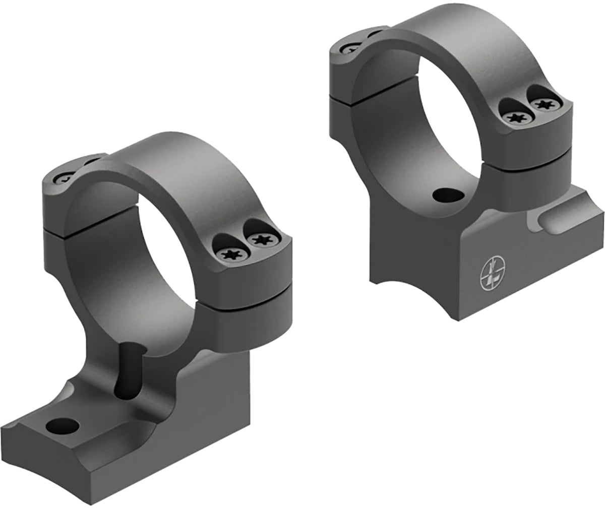 Leupold BackCountry 177160 Weatherby Mark V 6-Lug 30mm High Scope Ringmount Black