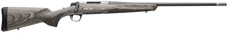 Browning 036092298 X-Bolt 2 Hunter Full Size 7mm PRC 3+1 24" Matte Blued Threaded Sporter Barrel, Drilled & Tapped Stainless Steel Receiver, Fixed Gray Laminate Stock, Radial Muzzle Brake