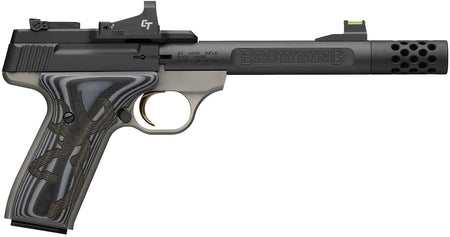 Browning Buck Mark Plus G10 Fiber Optic Front & Rear Sight .22 LR Matte Blued Pistol