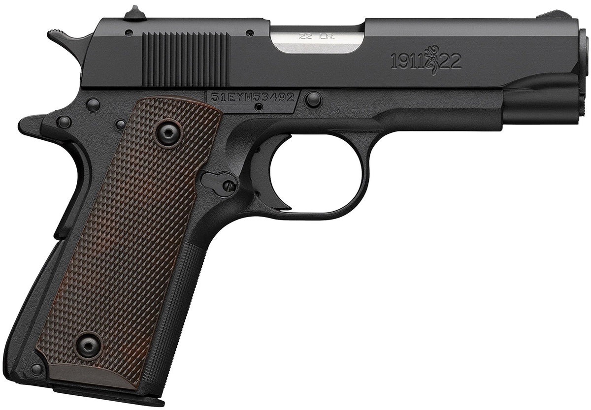 Browning 1911 A1 Compact .22 LR Pistol, 3.63" Stainless Barrel