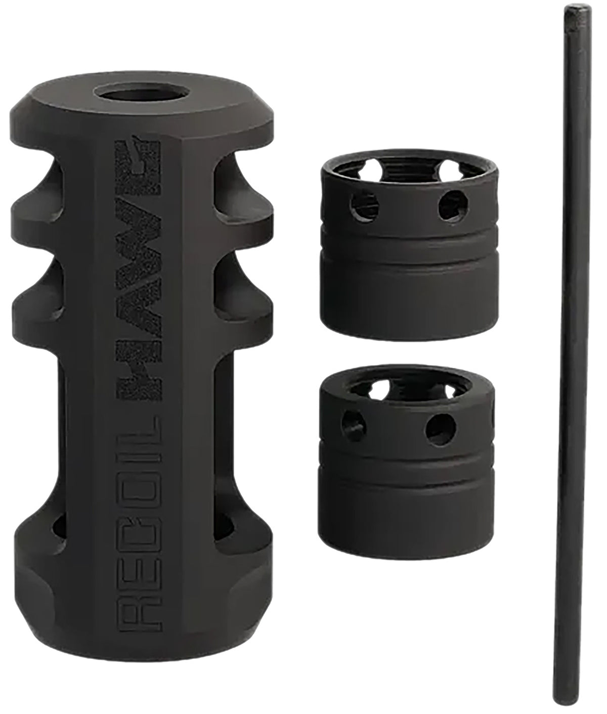 Browning 001293093 Xeno Recoil Hawg Black Muzzle Device M13x0.75 Threads