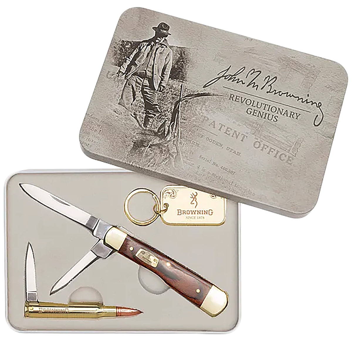 Browning John M. Browning 25 Anniversary Commemorative Knife Tin