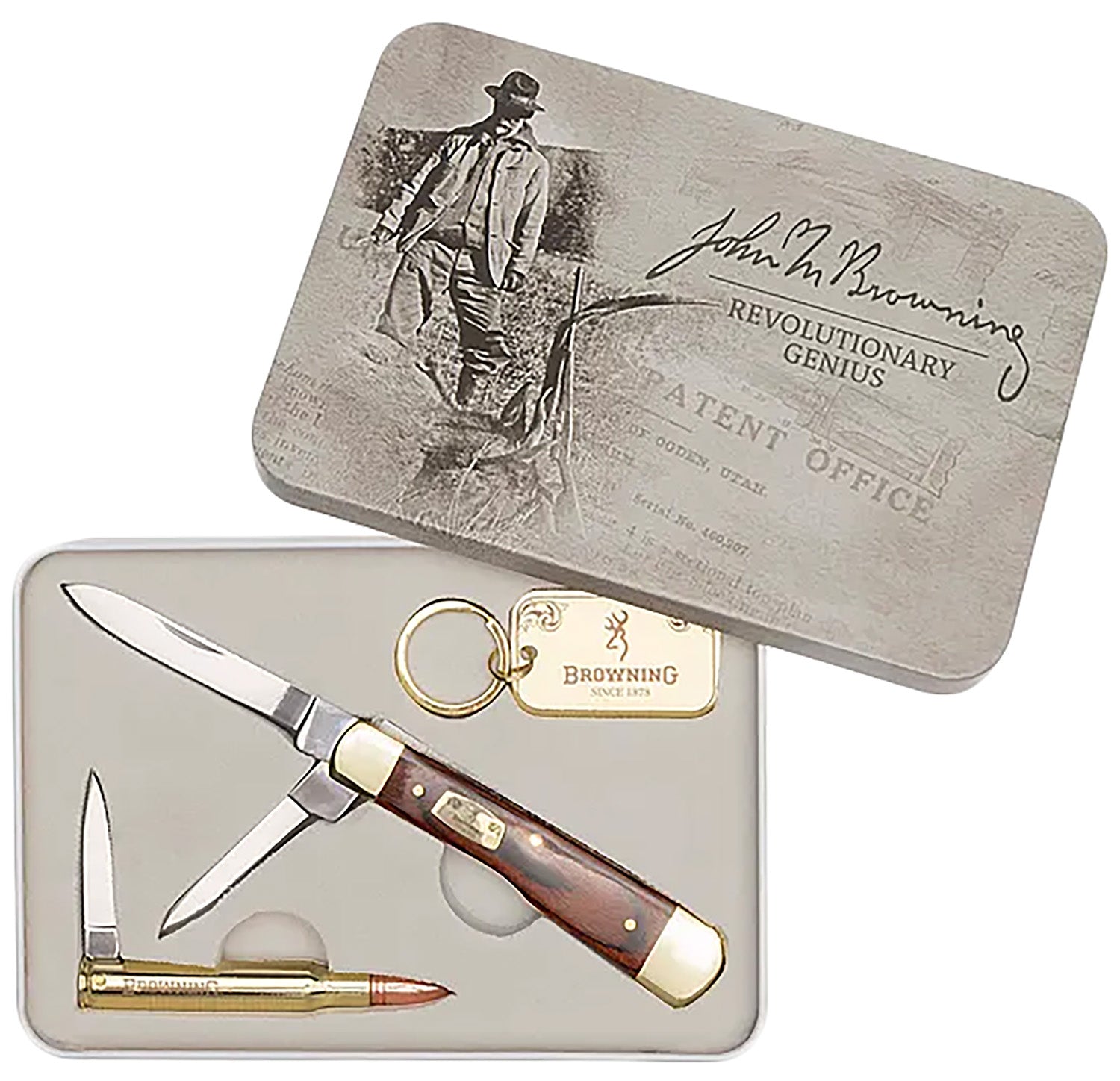 Browning John M. Browning 25 Anniversary Commemorative Knife Tin