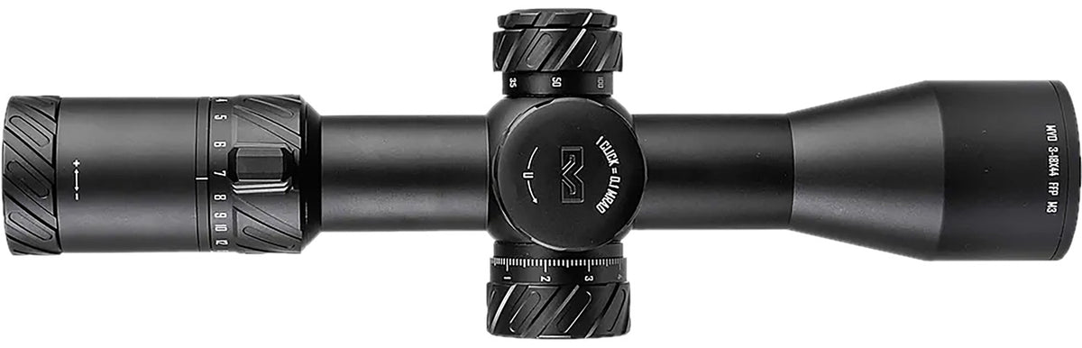 Meprolight MVO 3-18x44mm FFP 34mm Tube Illuminated M3 MRAD Green/Red Reticle Matte Black Anodized
