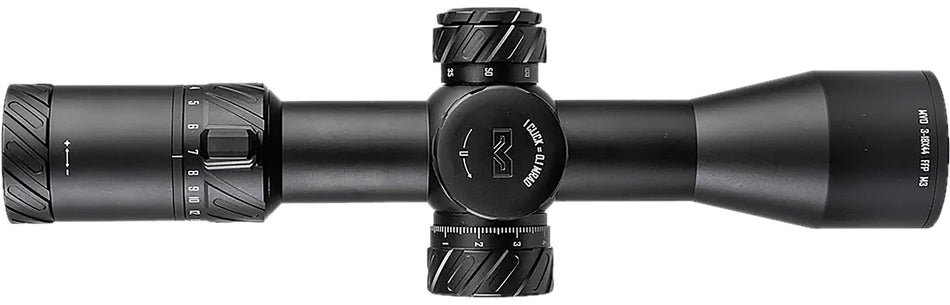 Meprolight MVO 3-18x44mm FFP 34mm Tube Illuminated M3 MRAD Green/Red Reticle Matte Black Anodized