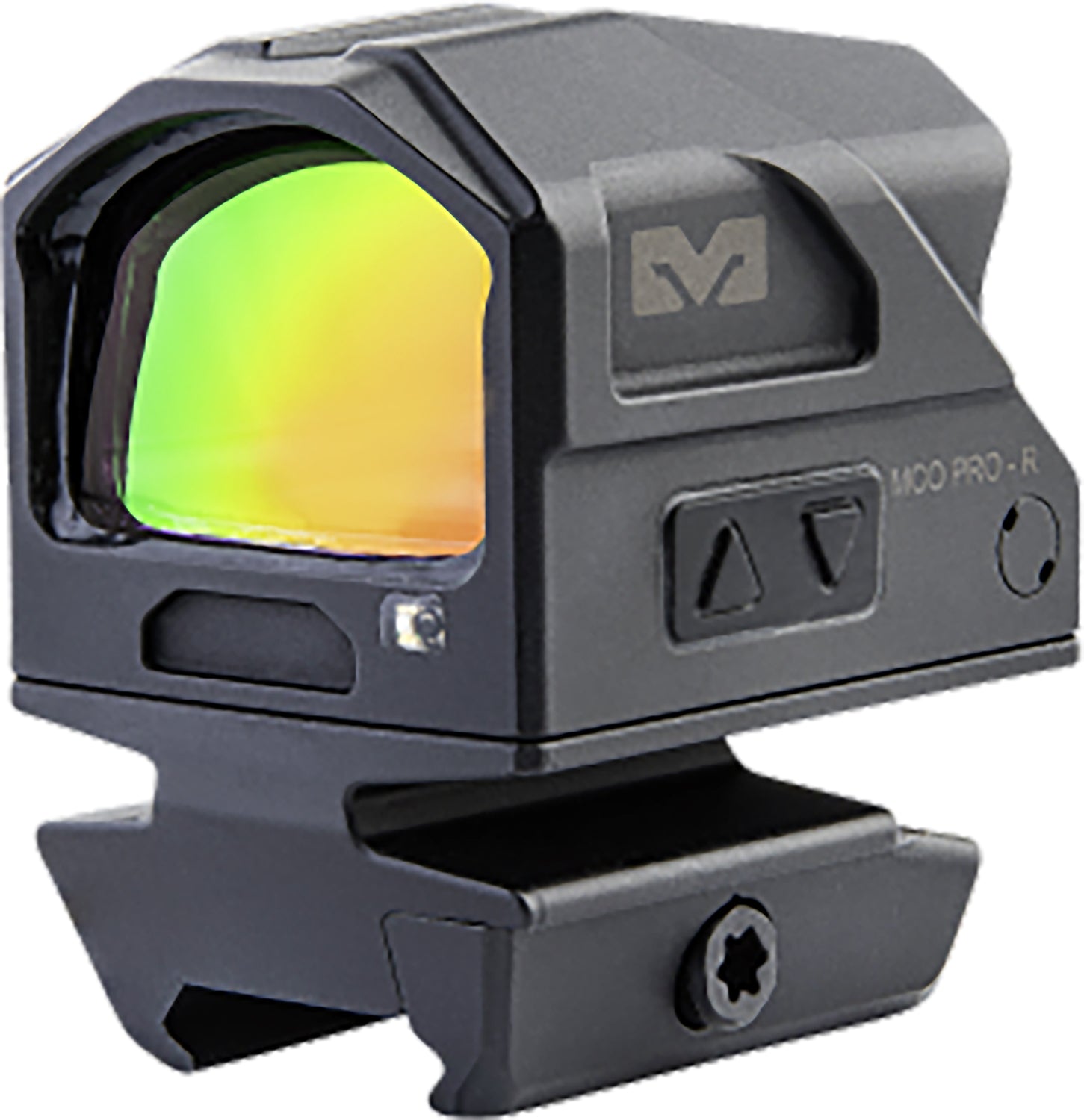 Mepro MCO Pro 1x Matte Black Closed Emitter Sight with 3-Segment Reticle