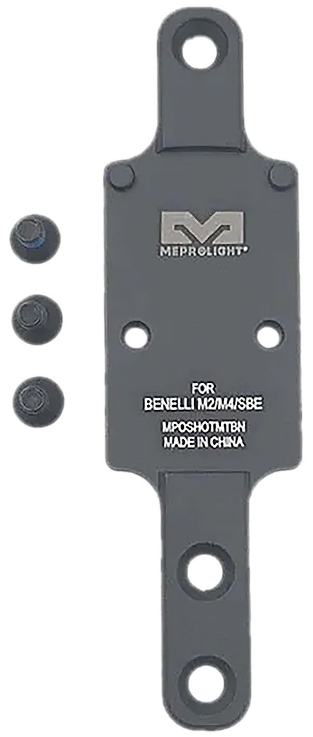 Meprolight RMR Shotgun Optic Mounting Plate Matte Black Aluminum for Benelli M2/M4/SBE