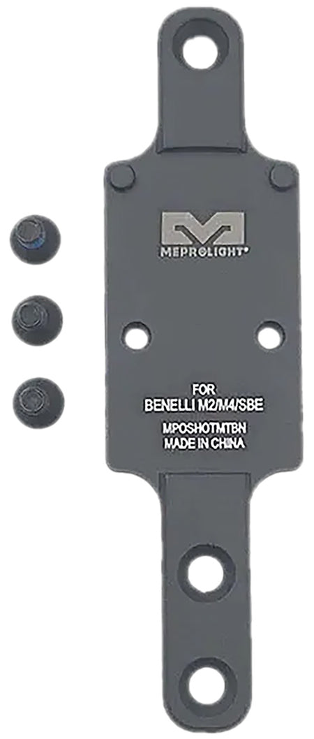 Meprolight RMR Shotgun Optic Mounting Plate Matte Black Aluminum for Benelli M2/M4/SBE