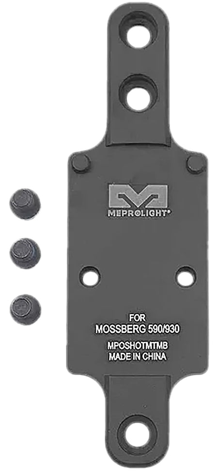 Meprolight RMR Shotgun Optic Mounting Plate Matte Black Aluminum for Mossberg 590/930