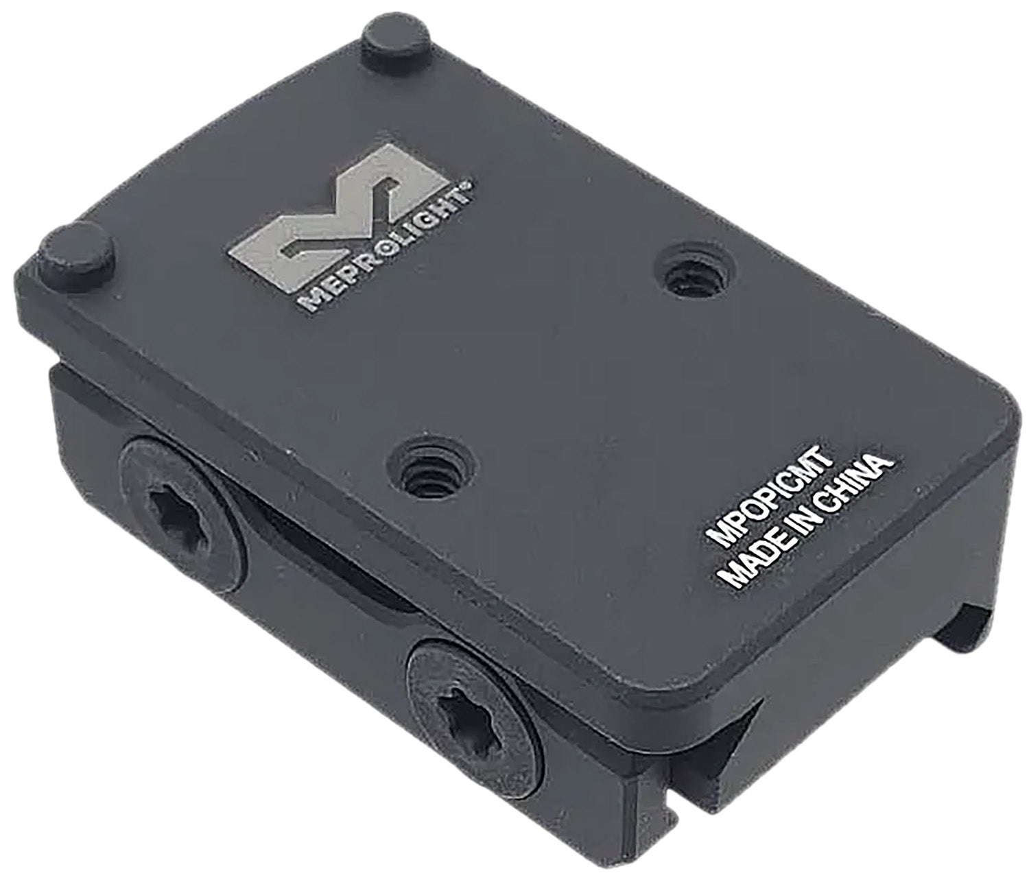 Meprolight USA 901141044 .87 Low Riser RMR Footprint Picatinny Mount Black Aluminum