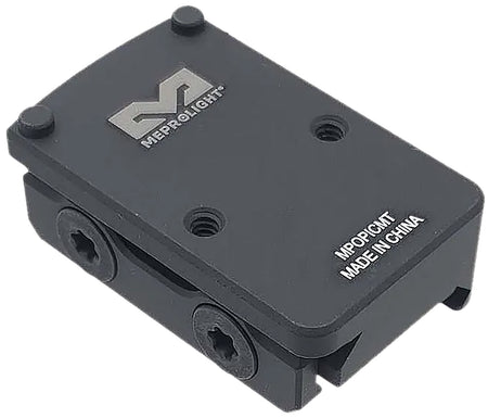 Meprolight USA 901141044 .87 Low Riser RMR Footprint Picatinny Mount Black Aluminum
