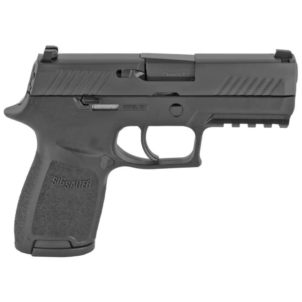 Sig Sauer P320 Compact 9mm 3.9" Black Pistol, Two 10-Round Magazines (Compliant)