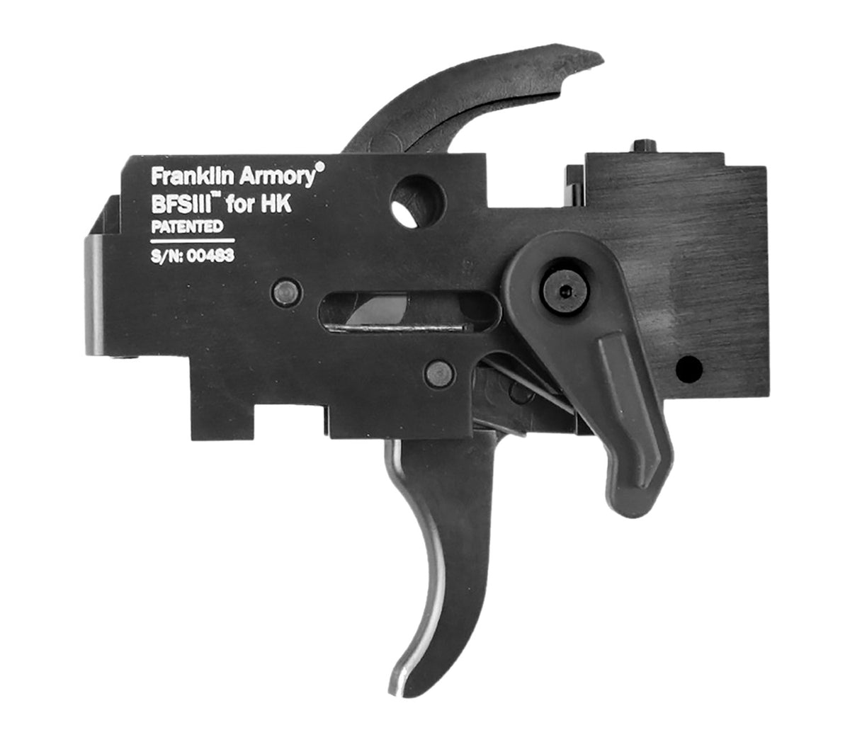 Franklin Armory 0550000BLK Binary GEN 3 Trigger Black HK 91/93 Ambi