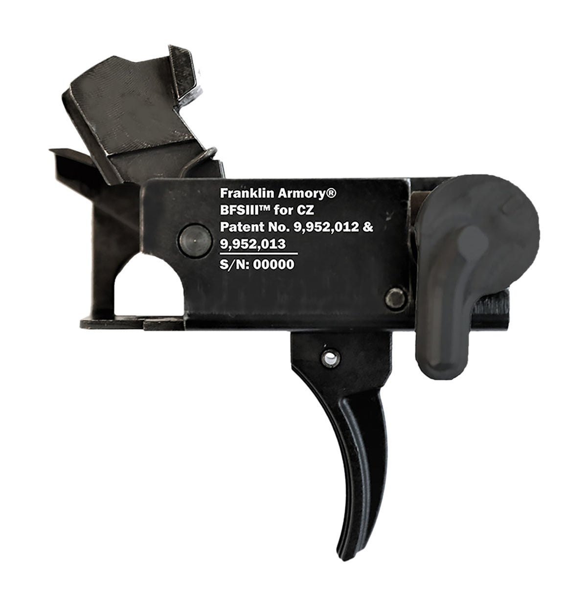 Franklin Armory 0650000BLK BFSIII Binary Trigger Black CZ Scorpion Style Ambi