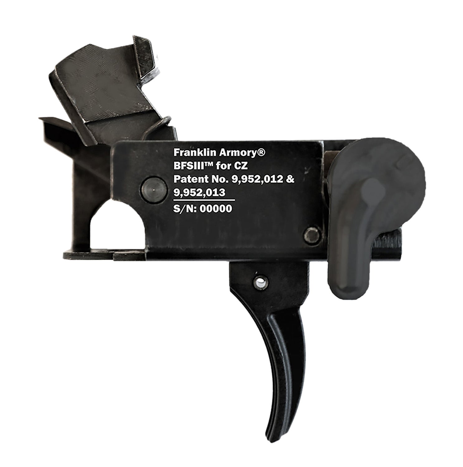 Franklin Armory 0650000BLK BFSIII Binary Trigger Black CZ Scorpion Style Ambi