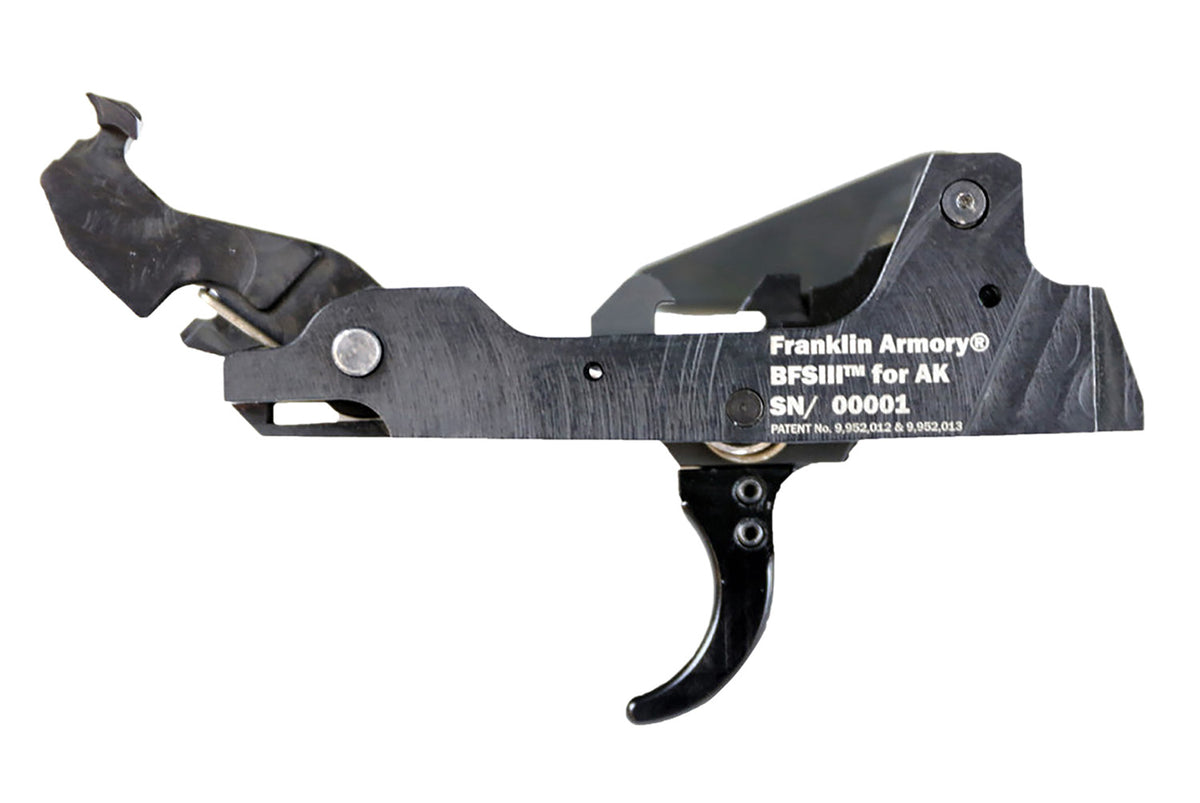Franklin Armory 0350002BLK Binary GEN 3 Curved Trigger 9mm AK Compatible