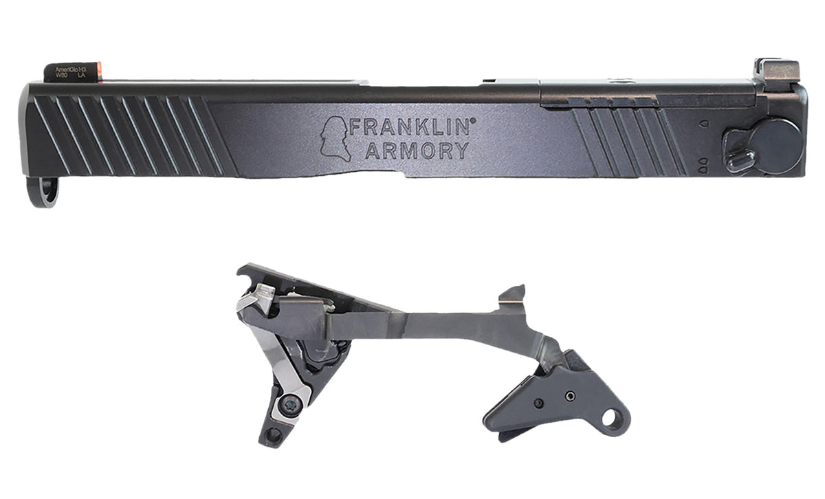 Franklin Armory 1750000BLK Binary Firing System Trigger Black Glock 17 Gen3