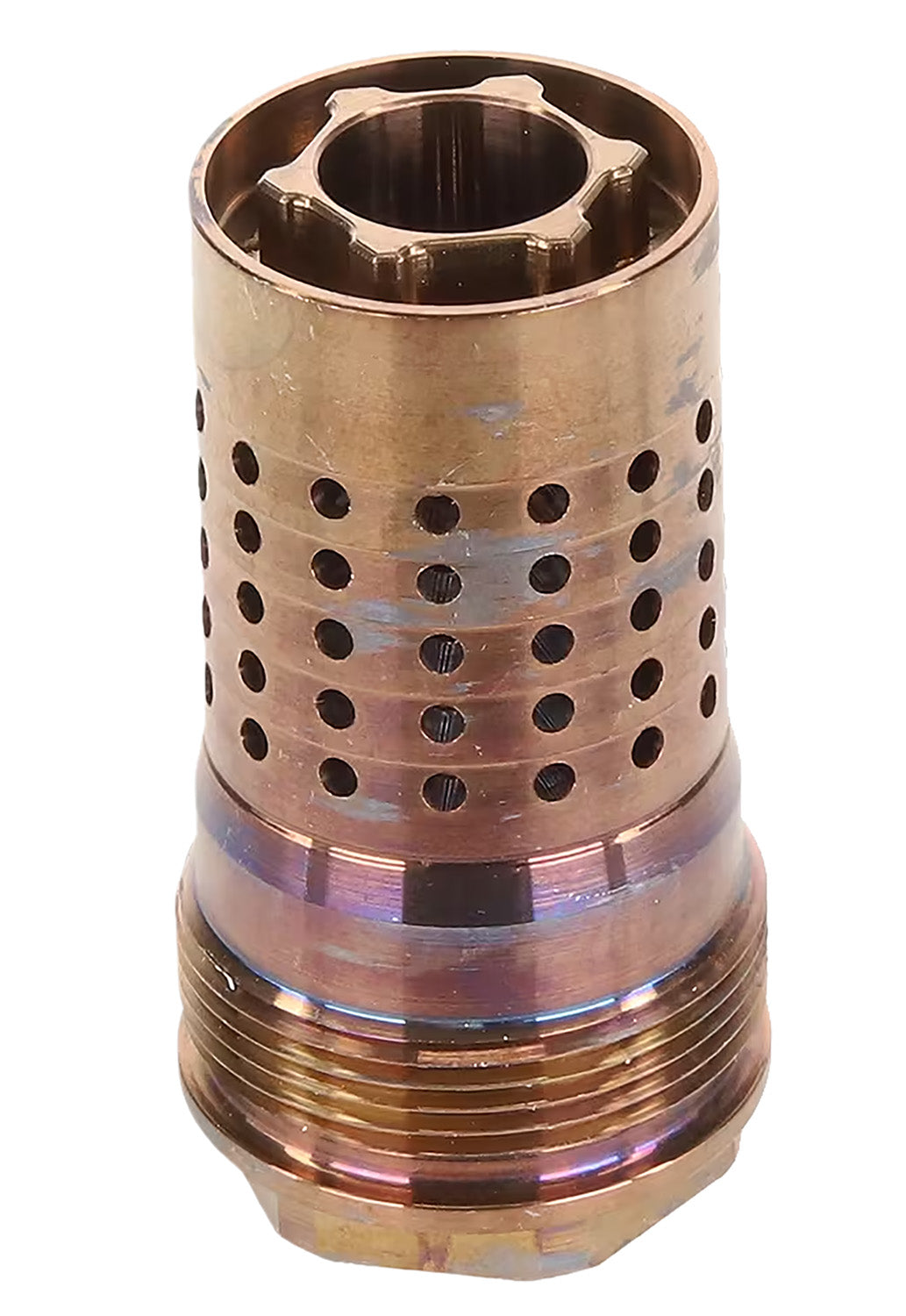 Q Cherry Bomb 7.62 Cal Stainless Muzzle Brake 9/16"x24 Thread 1.64" Overall Length