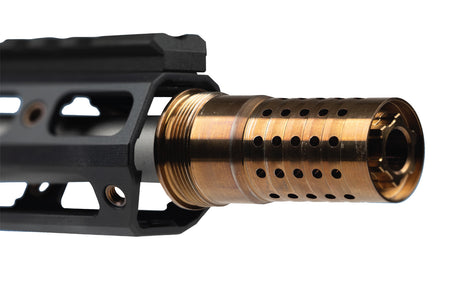 Q Cherry Bomb 8.6 BLK Steel Muzzle Brake 5/8"x24 Thread 2.27" Overall Length