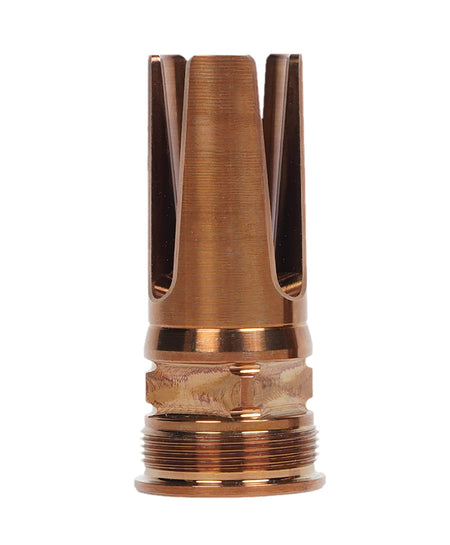 Q 8.6 BLK Steel Flash Hider 5/8"x24 Thread 2.13" Overall Length