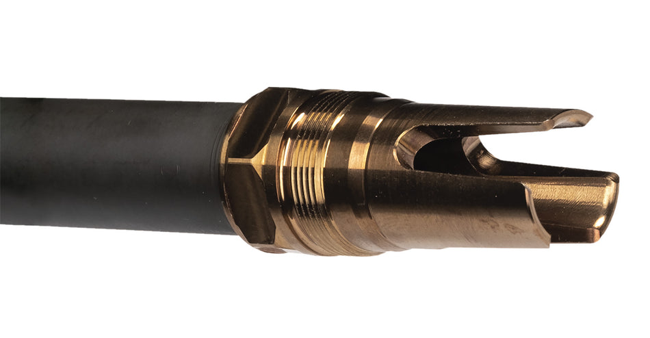 Q 7.62 Cal Steel Flash Hider 3/4"x24 Thread 2.13" Overall Length