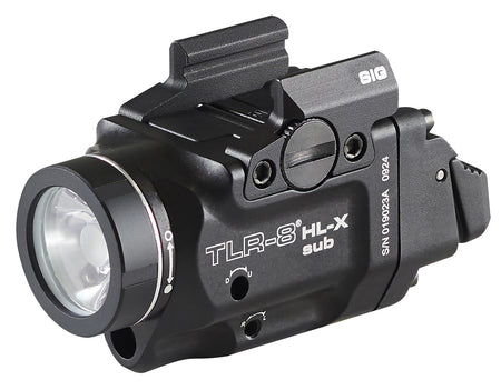 Streamlight TLR-8 Tactical Gun Light with Red Laser for Sig P365/XL Black Aluminum 1000 Lumens