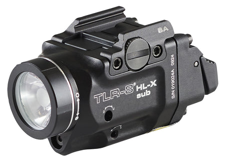 Streamlight TLR-8 69469 Black Aluminum Weapon Light for Springfield Hellcat - 1,000 Lumens, Red Laser
