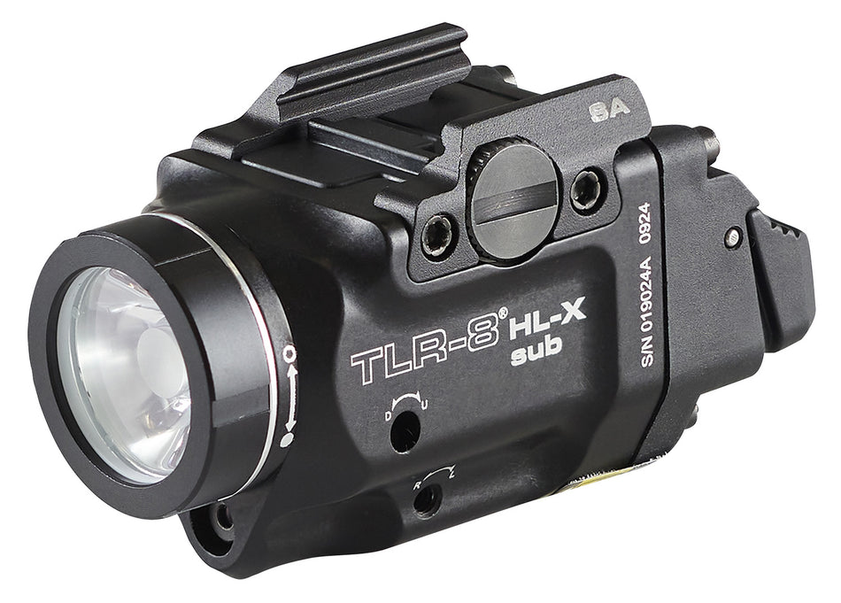 Streamlight TLR-8 69469 Black Aluminum Weapon Light for Springfield Hellcat - 1,000 Lumens, Red Laser